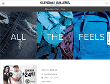 Tablet Screenshot of glendalegalleria.com